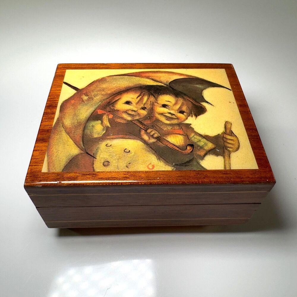 House of Goebel "Hummel" Music Box RAINDROPS KEEP FALLING ON MY HEAD - TESTED